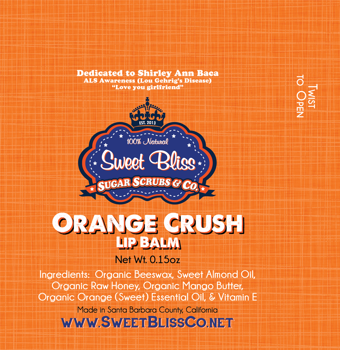 Orange Crush Lip Balm